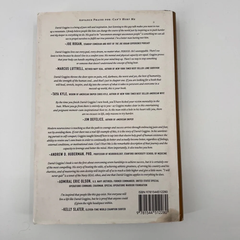 Can't‎ Hurt Me Master Your Mind and Defy the Odds David Goggins Hardcover Book